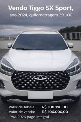 CAOA CHERY TIGGO 5x 1.5 VVT TURBO iFLEX SPORT CVT
